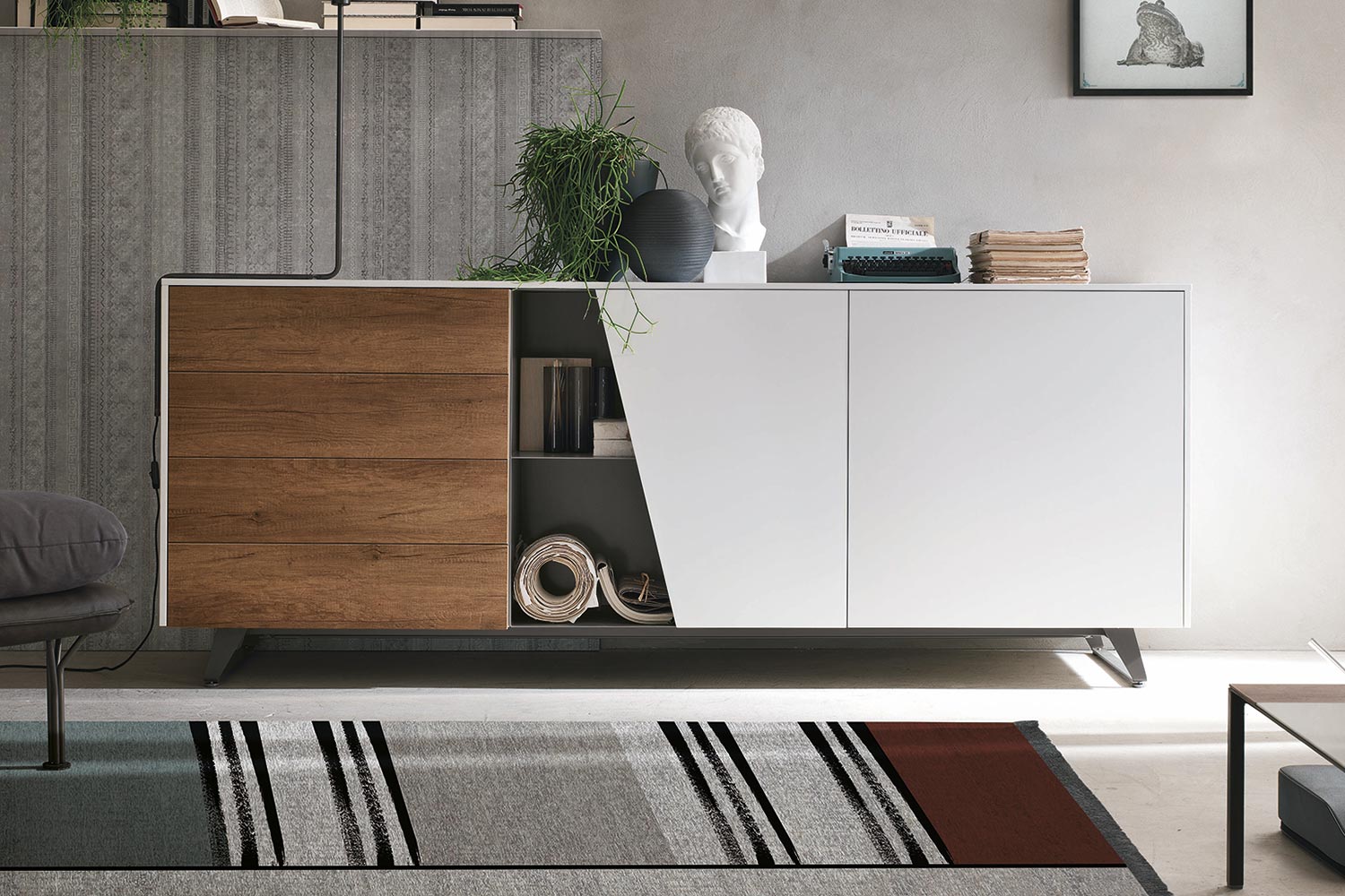 Diagonal Sideboard