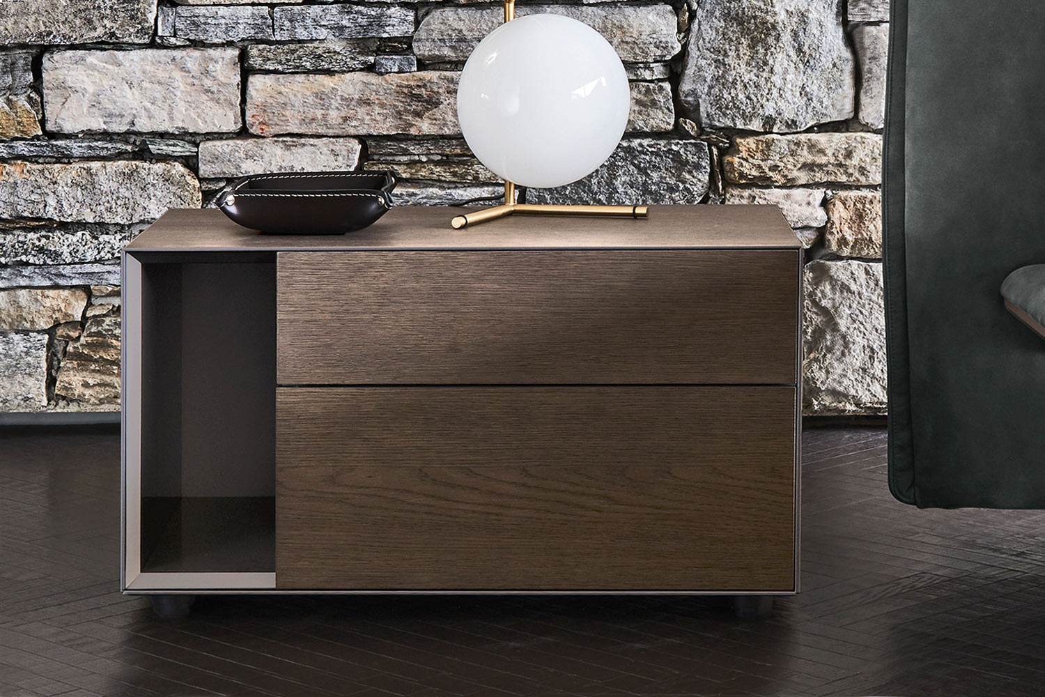 Domino Side-Open Nightstand