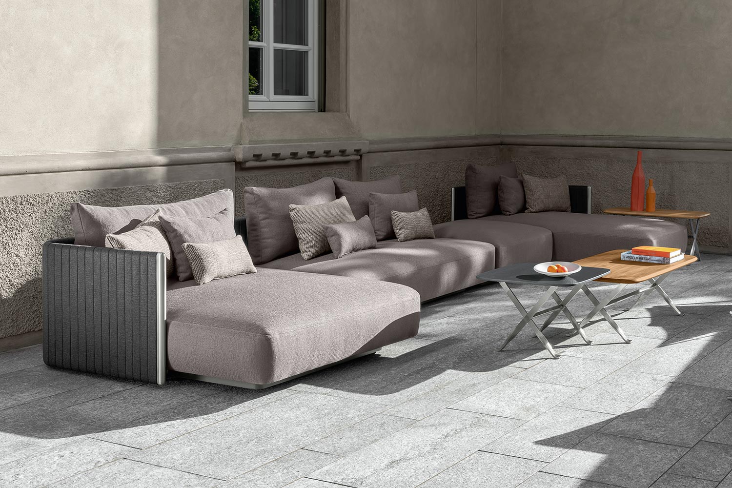 George J-Shape Sectional Sofa