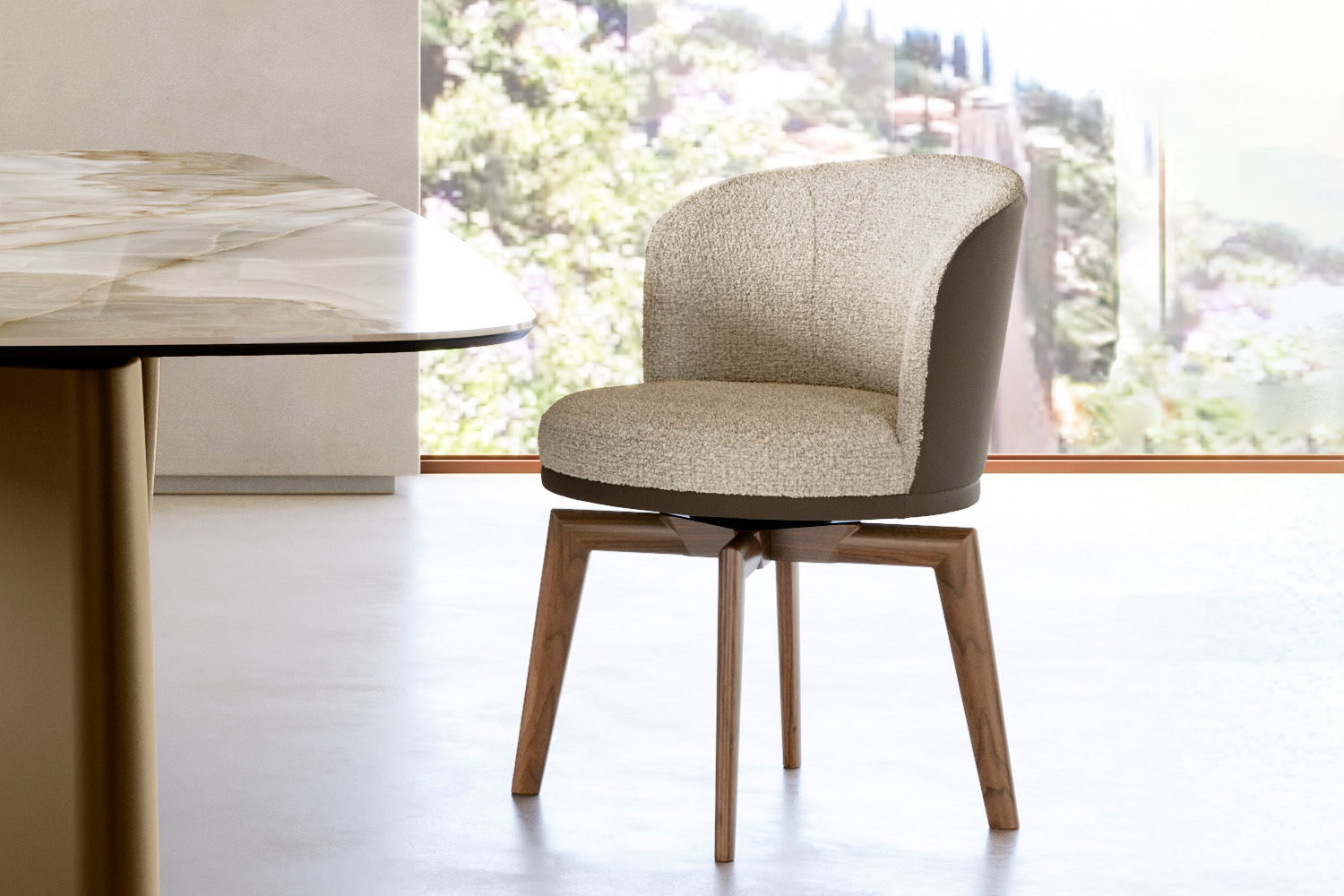 Ginger Trestle Bicolor Dining Chair