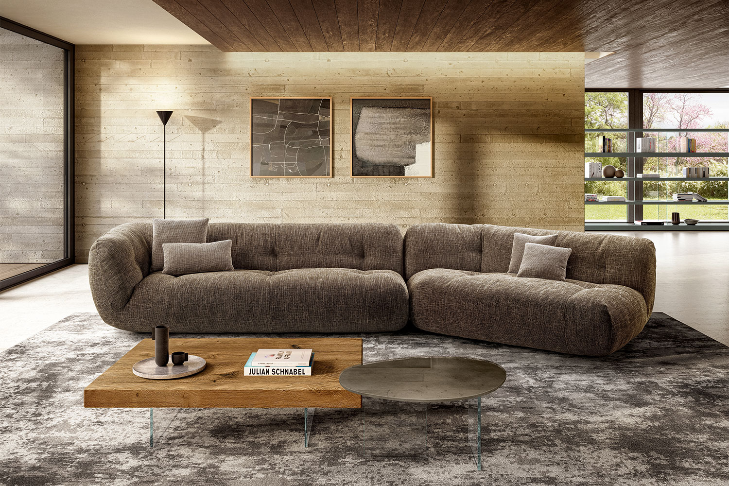 Happening 1495 Angled Sectional Sofa