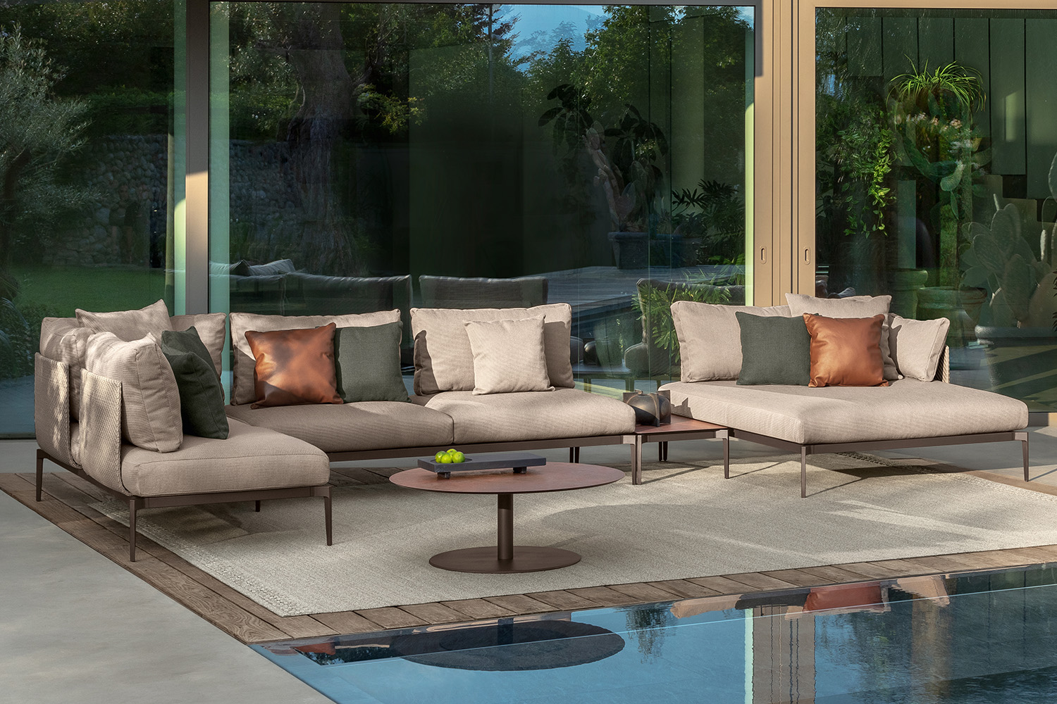 Leaf J-Shape Sectional Sofa