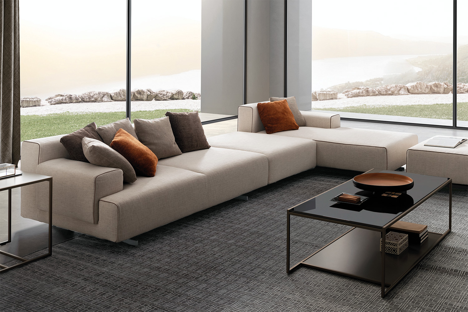 Leros Sectional Sofa with Chaise