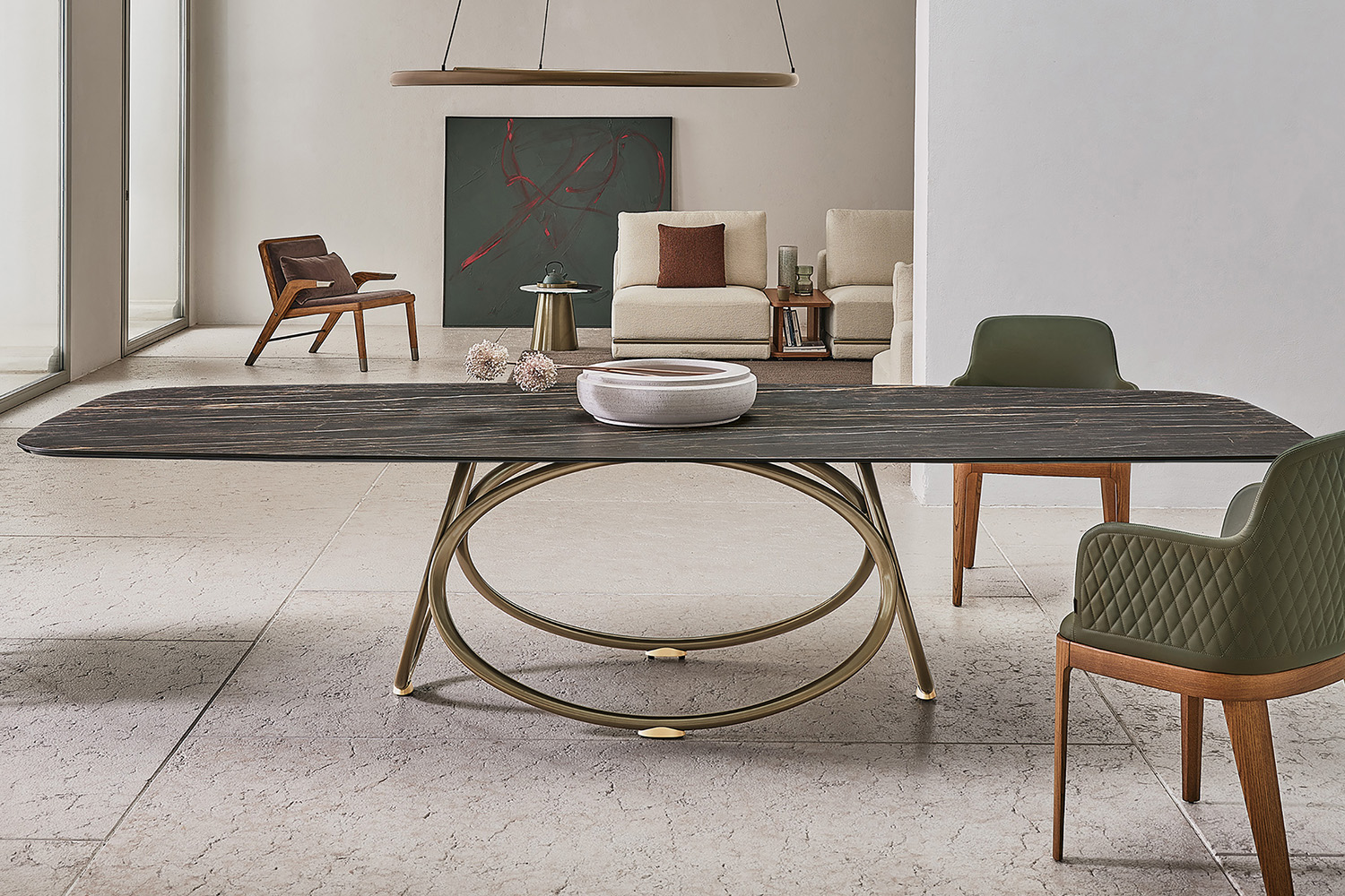 Louis Barrel Dining Table