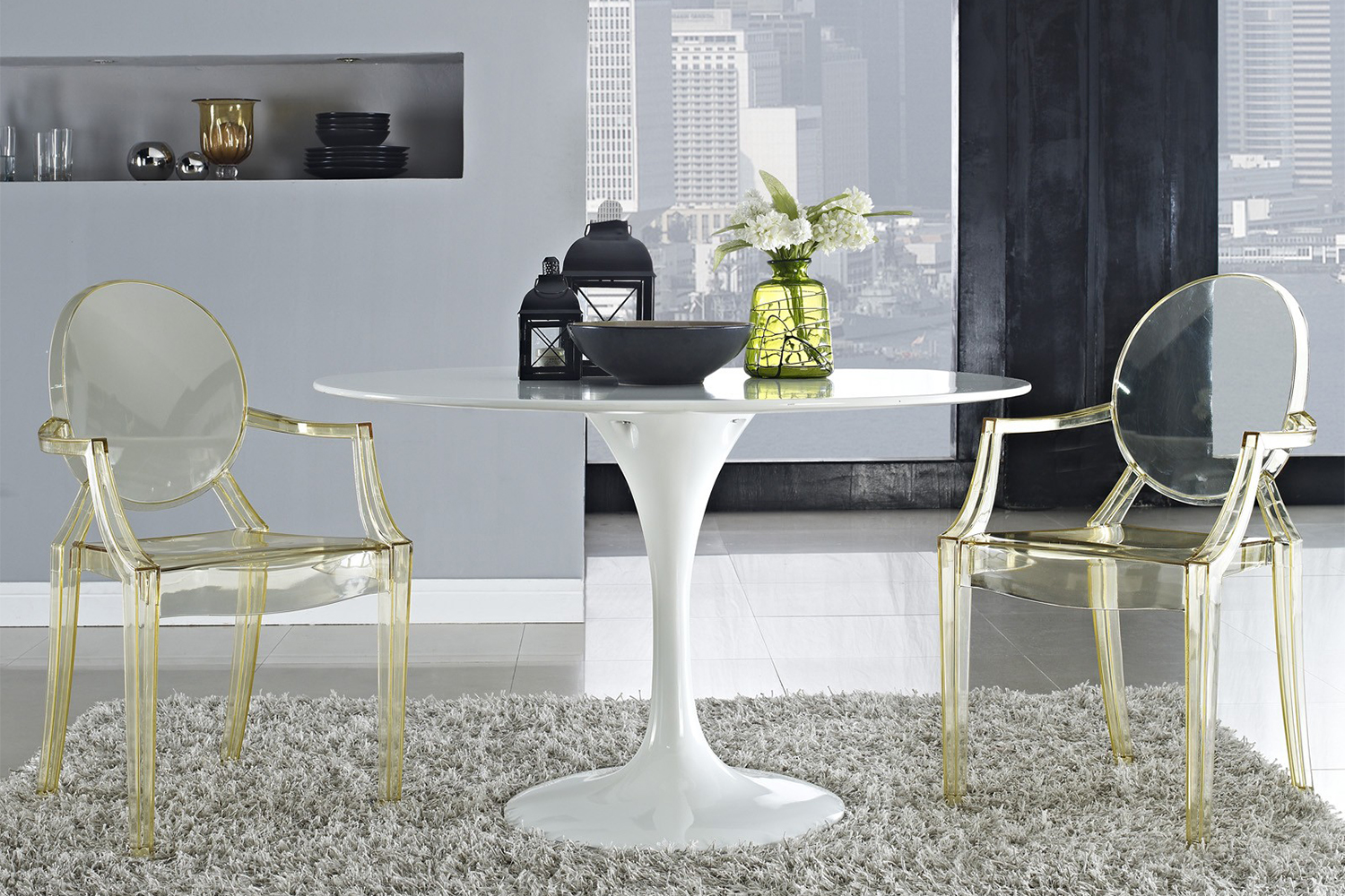 Louis Ghost Dining Chair (Set of 2)