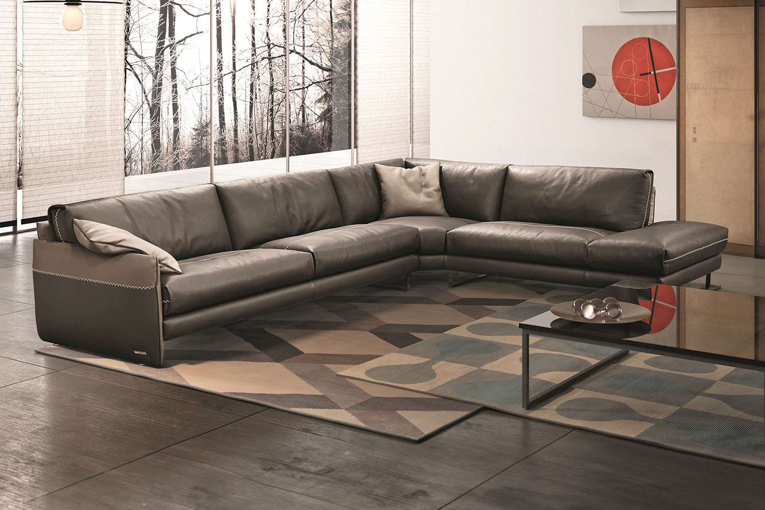 Mood Corner Sectional Sofa with Peninsula