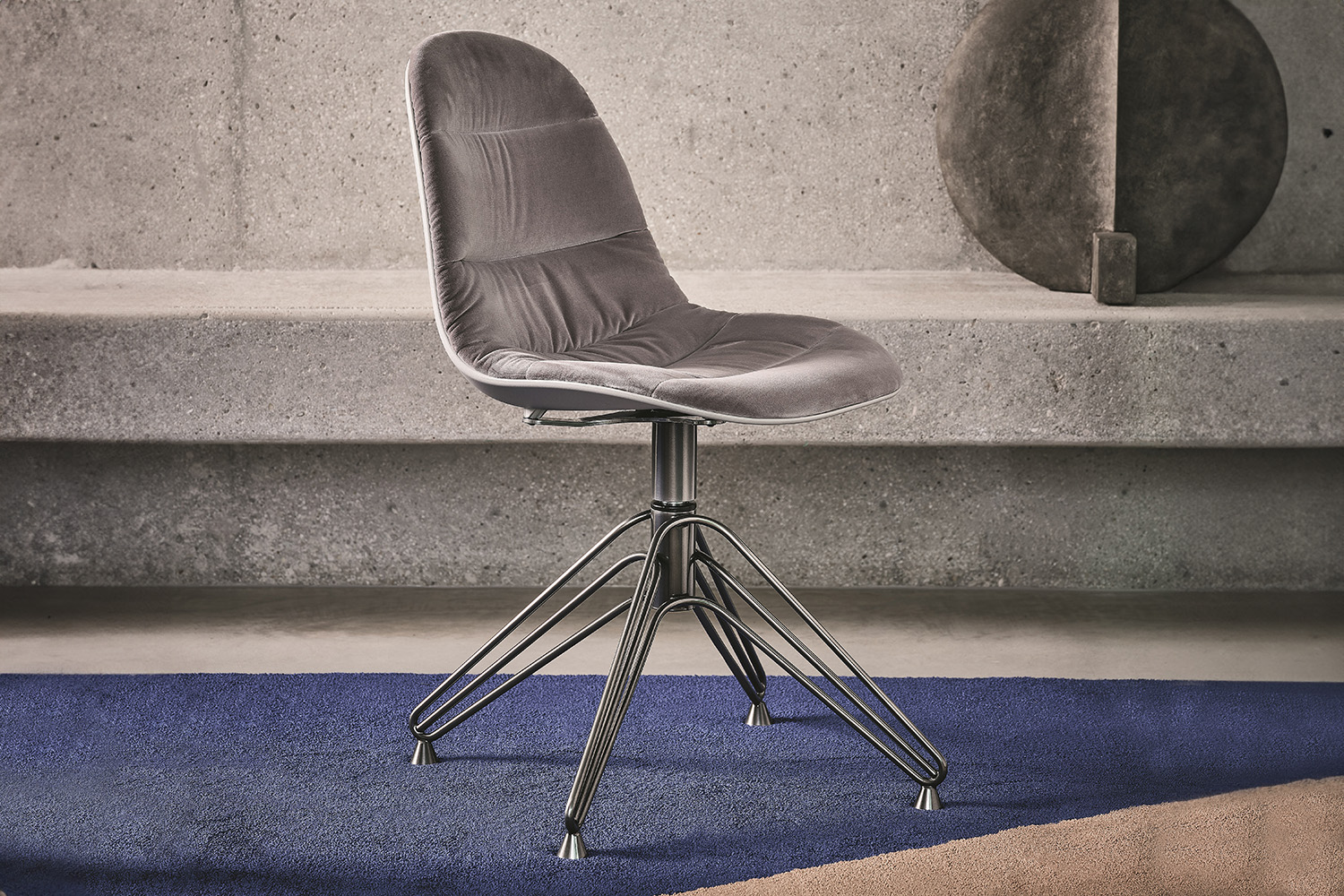 Mood Upholstered Swivel Dining Chair