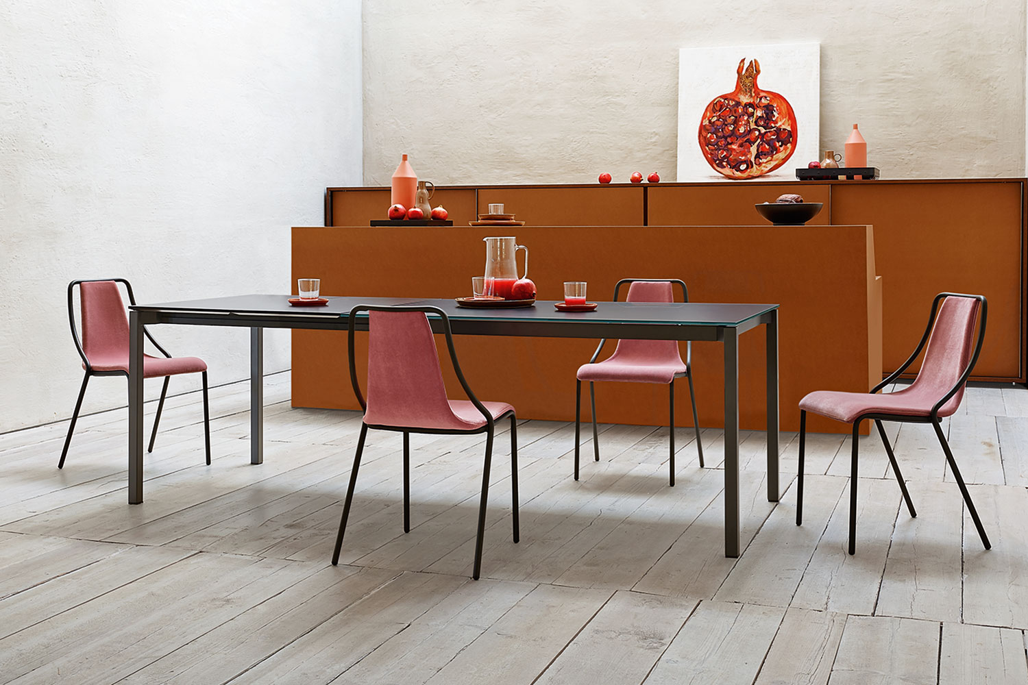 More Extension Glass Dining Table