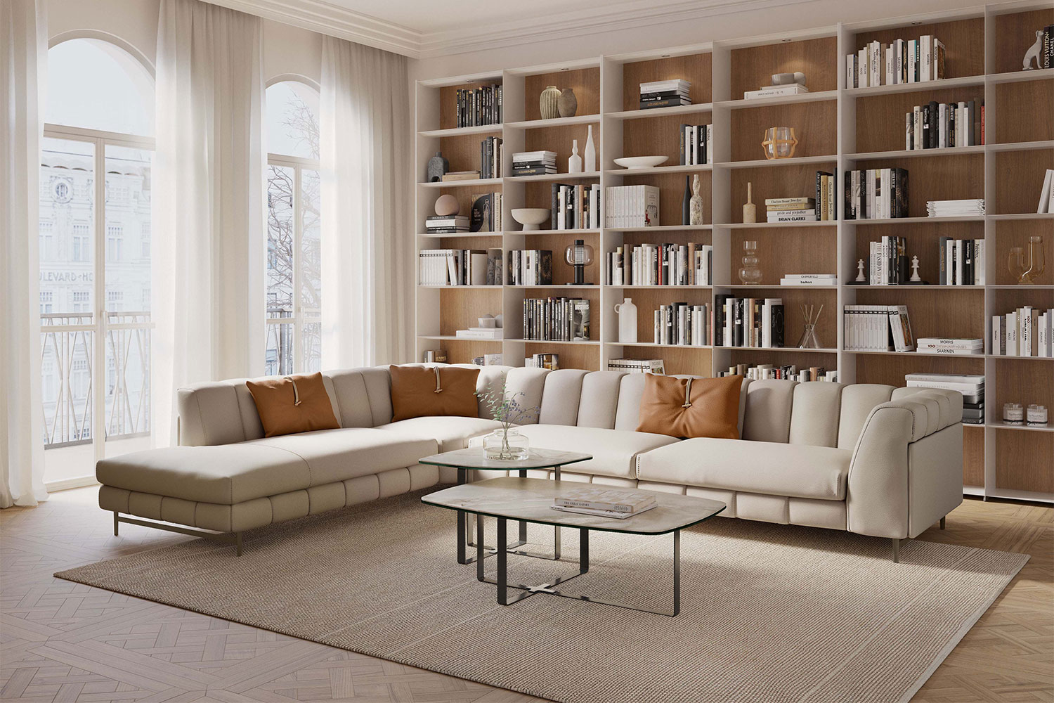 Nautilus Sectional Sofa with Peninsula