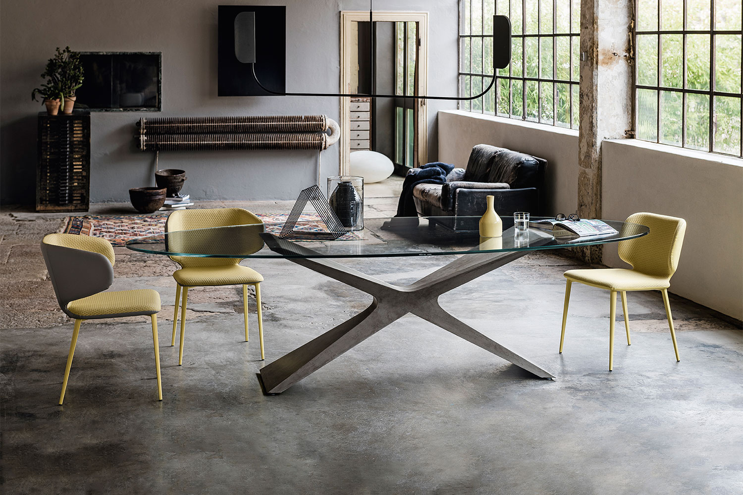 Nexus Glass Dining Table