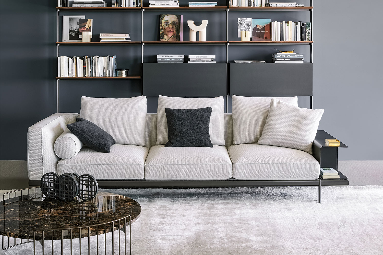 Phil Sofa With Magazine Rack