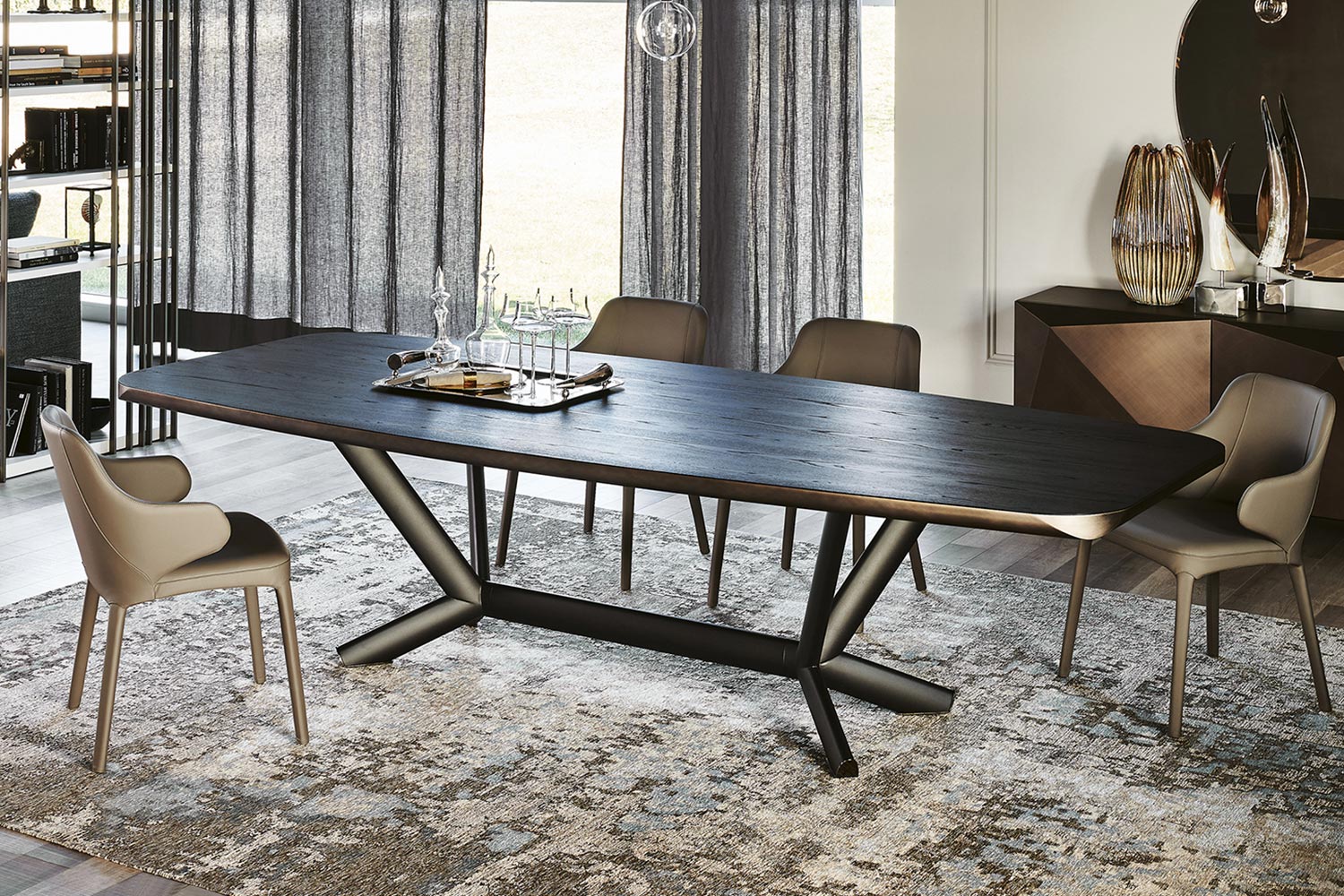 Planer Wood Dining Table