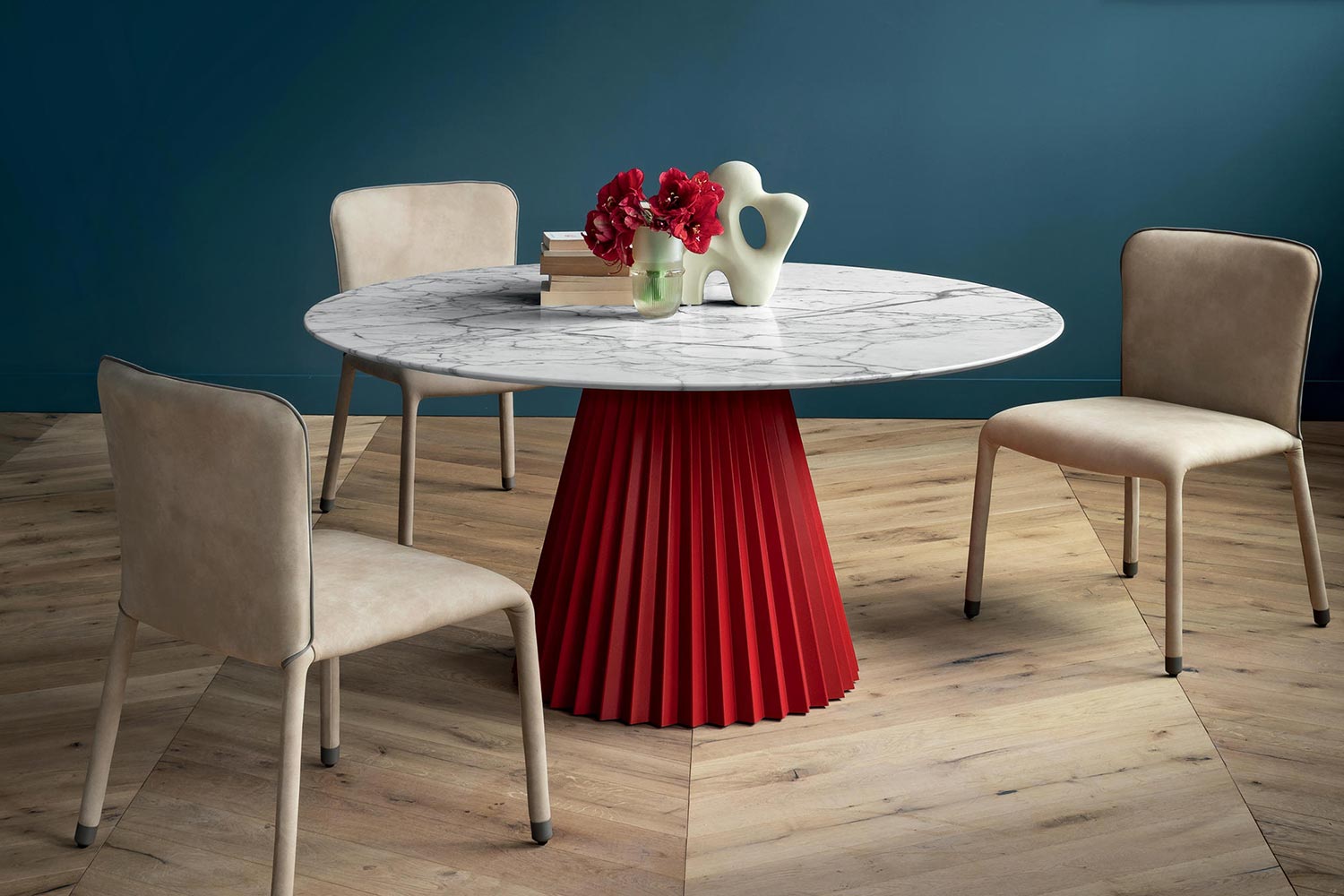 Plisse Marble Dining Table