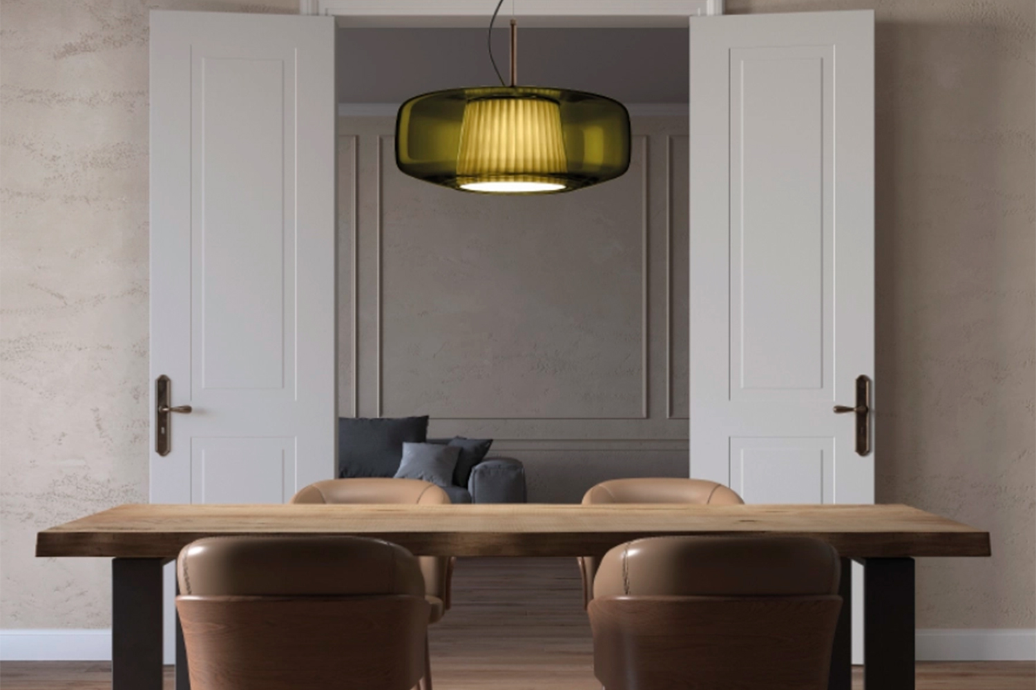 Plissé Suspension Light