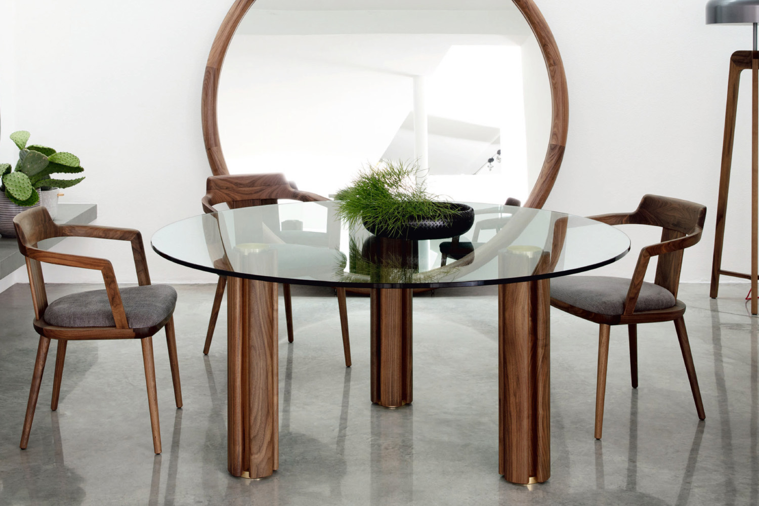 Quadrifoglio Glass Dining Table