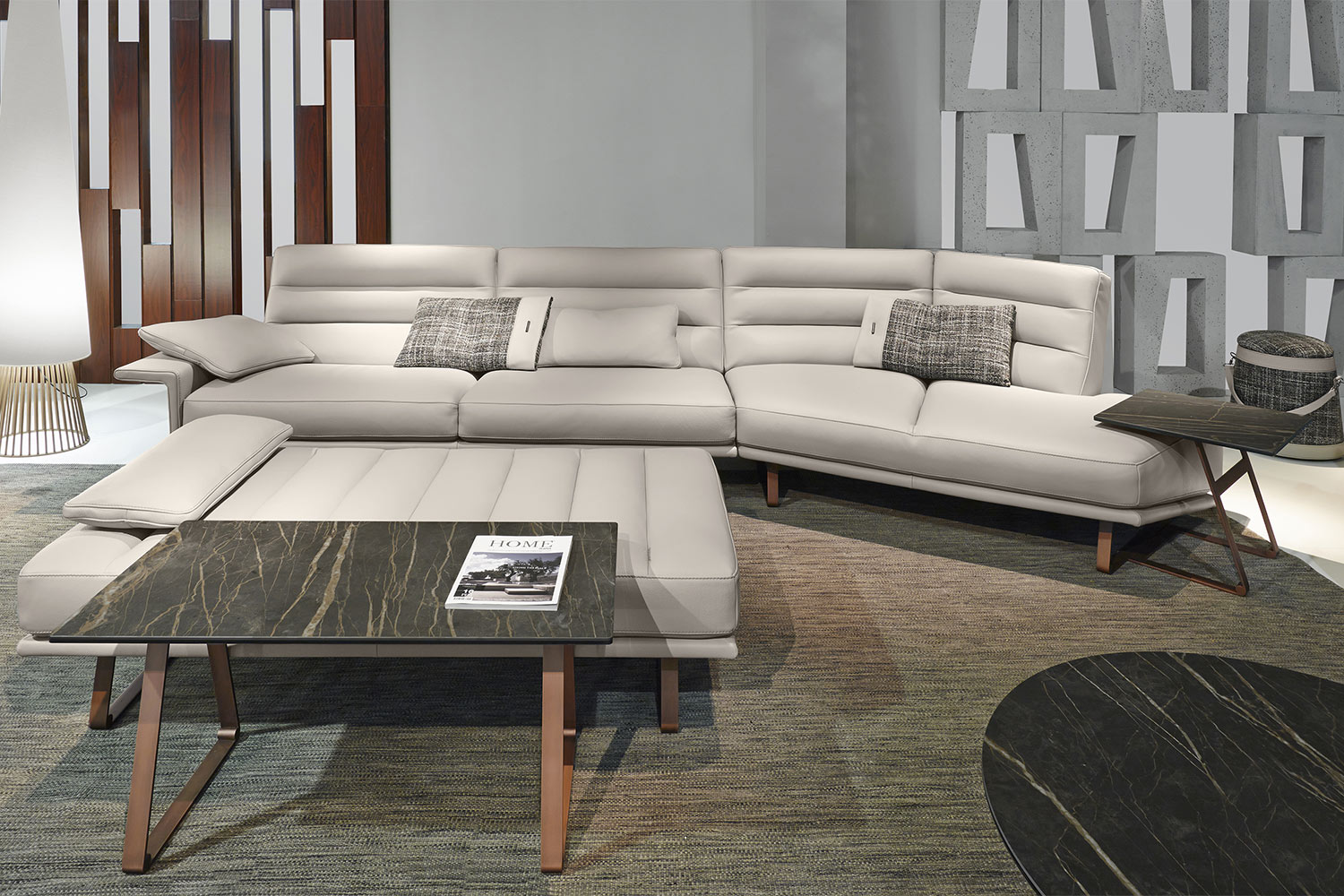 Renegade Angled Sectional Sofa with Peninsula
