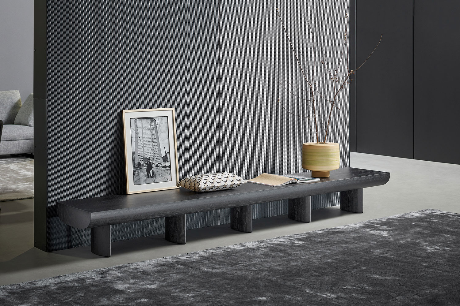 Sculptural TV Stand