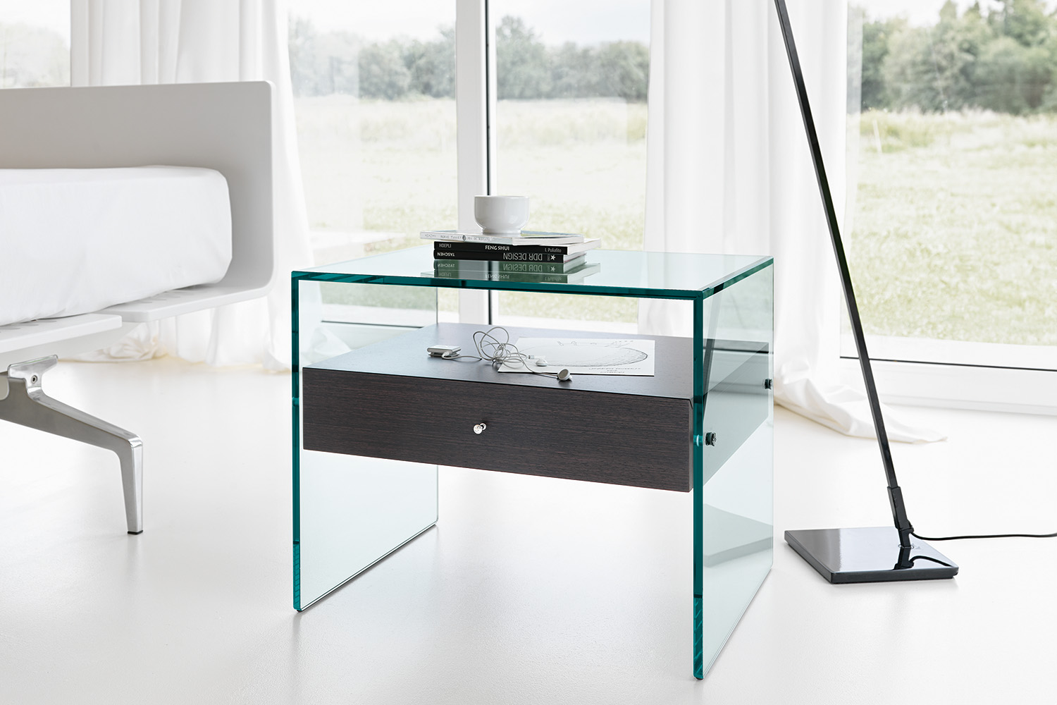 Secret Glass Nightstand