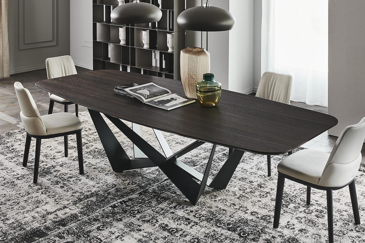 Skorpio Wood Barrel Dining Table