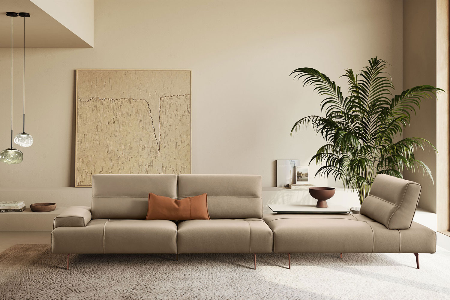 Smart Sectional Sofa with Chaise