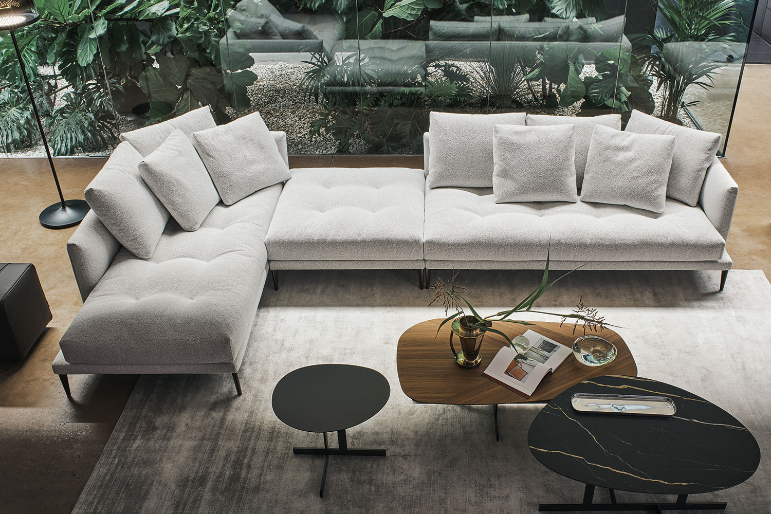 Soft Island Sectional Sofa Combination 03