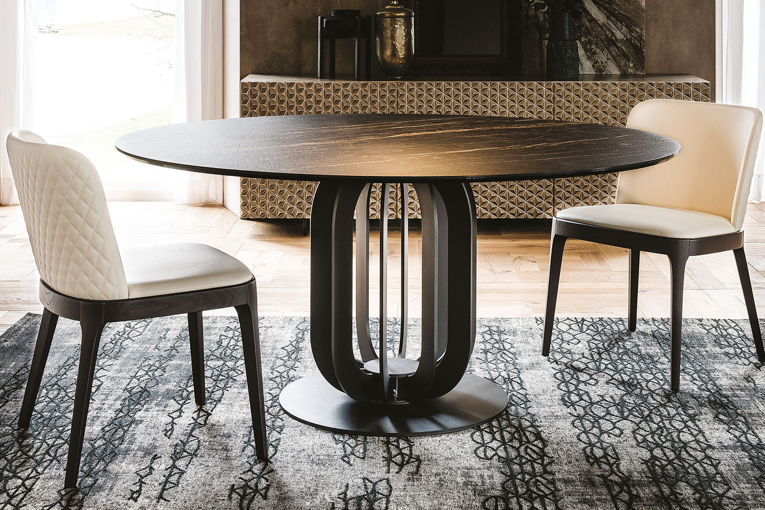 Soho Keramik Round Dining Table