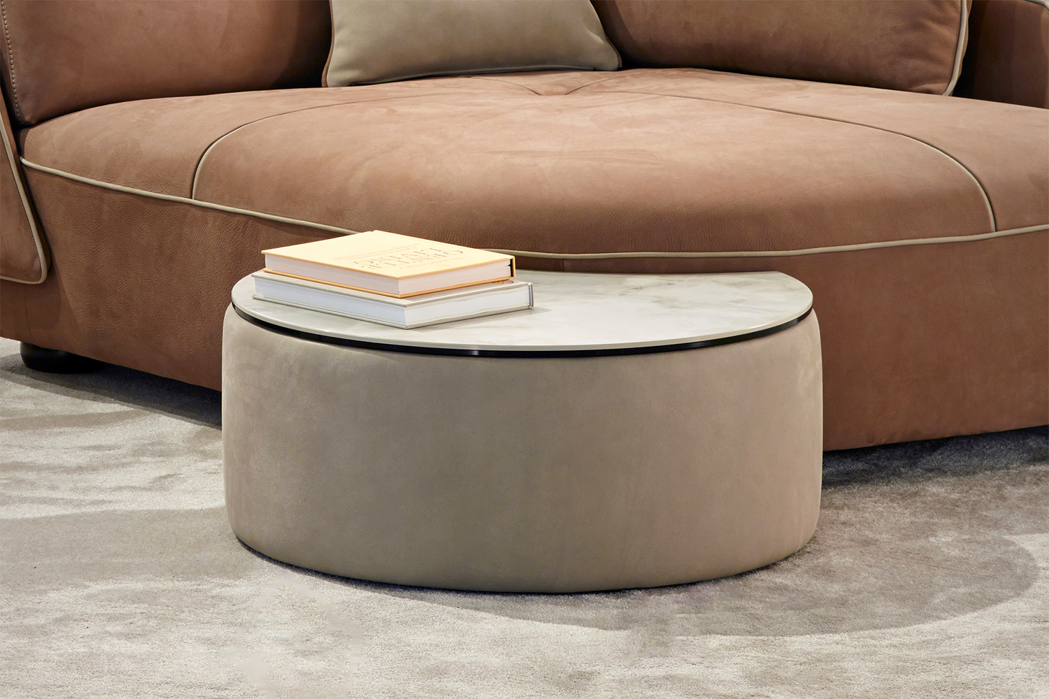 Space Crescent End Table