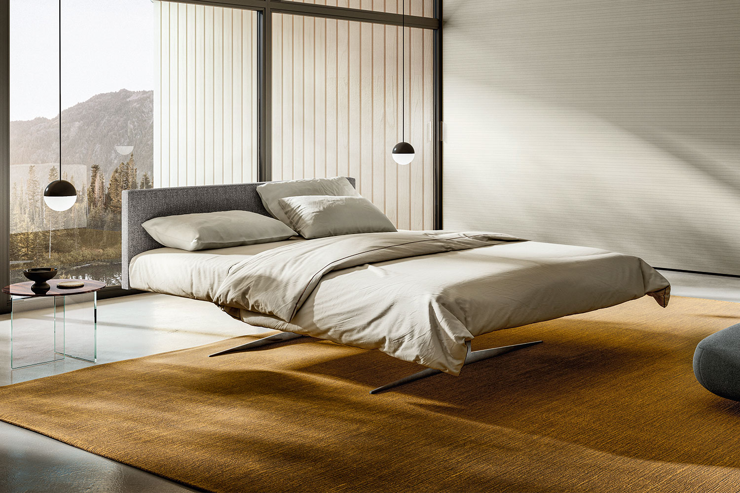 Steel Freestanding Bed