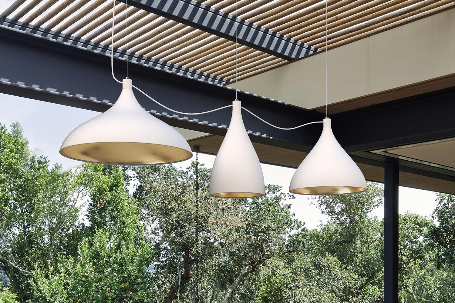 Swell String Mixed Linear Suspension Lamps 