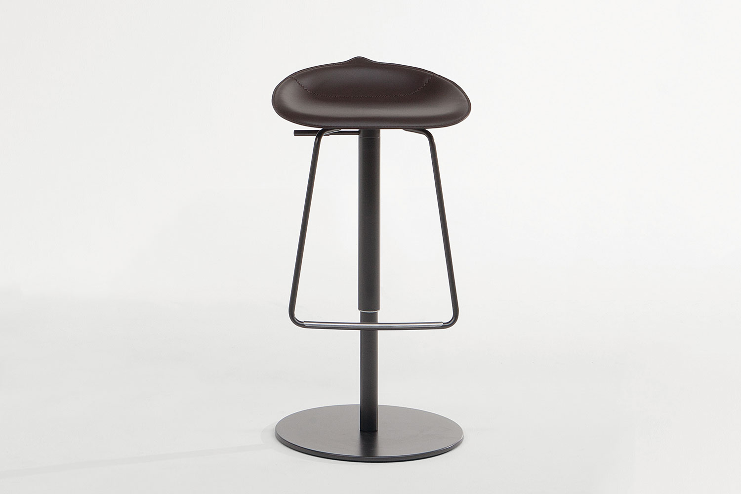 Tab Leather Bar Stool