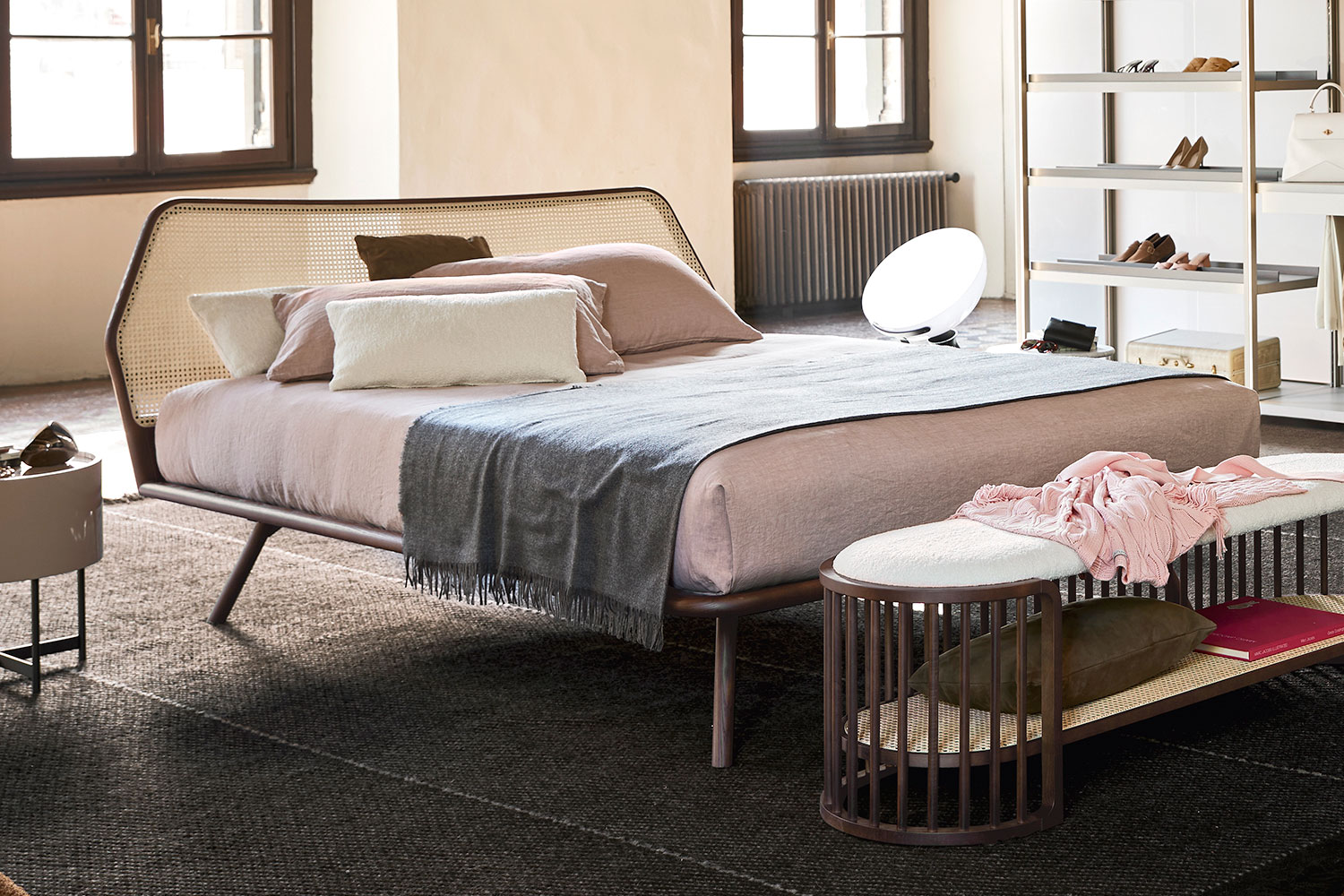 Trama Woven Cane Bed