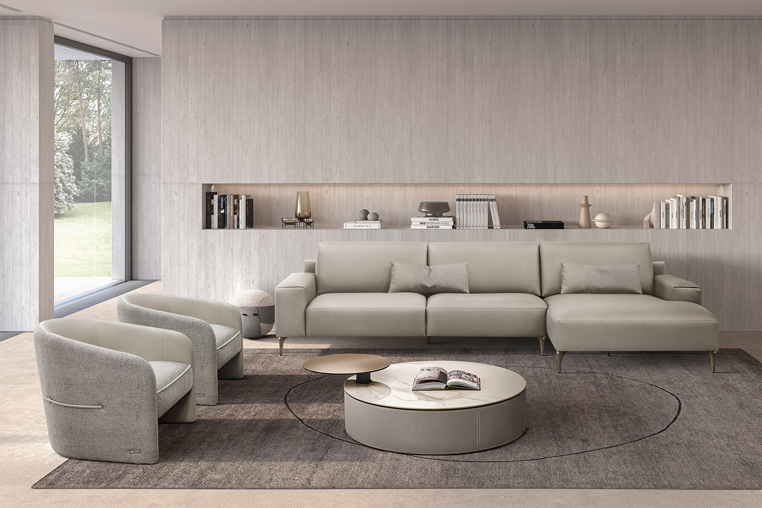 Twiga Sectional Sofa with Chaise Quickship