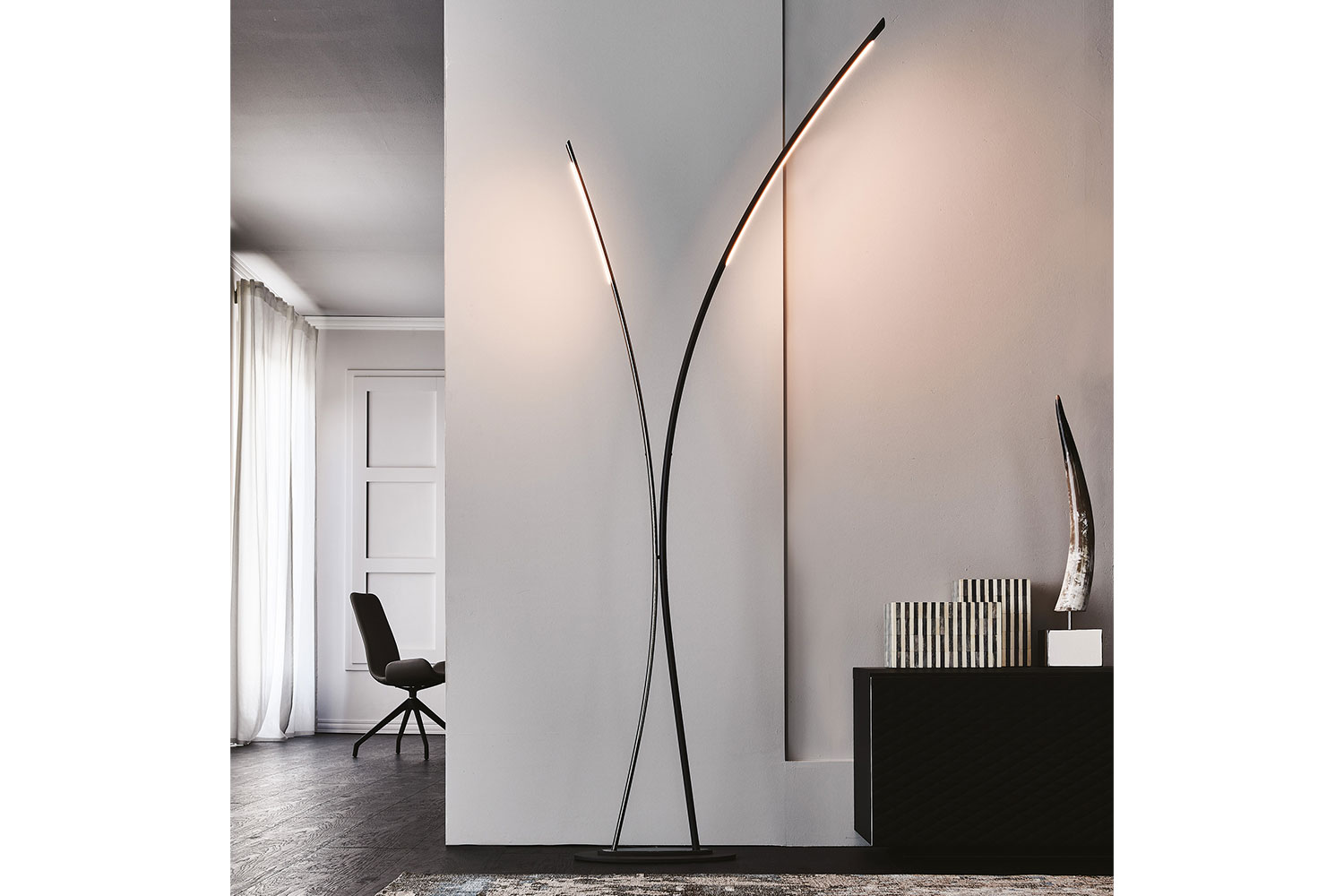 Twin Floor Lamp