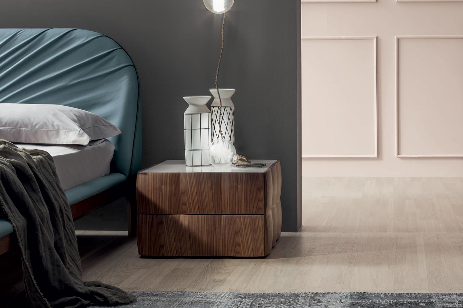 Venice Night Wood Nightstand