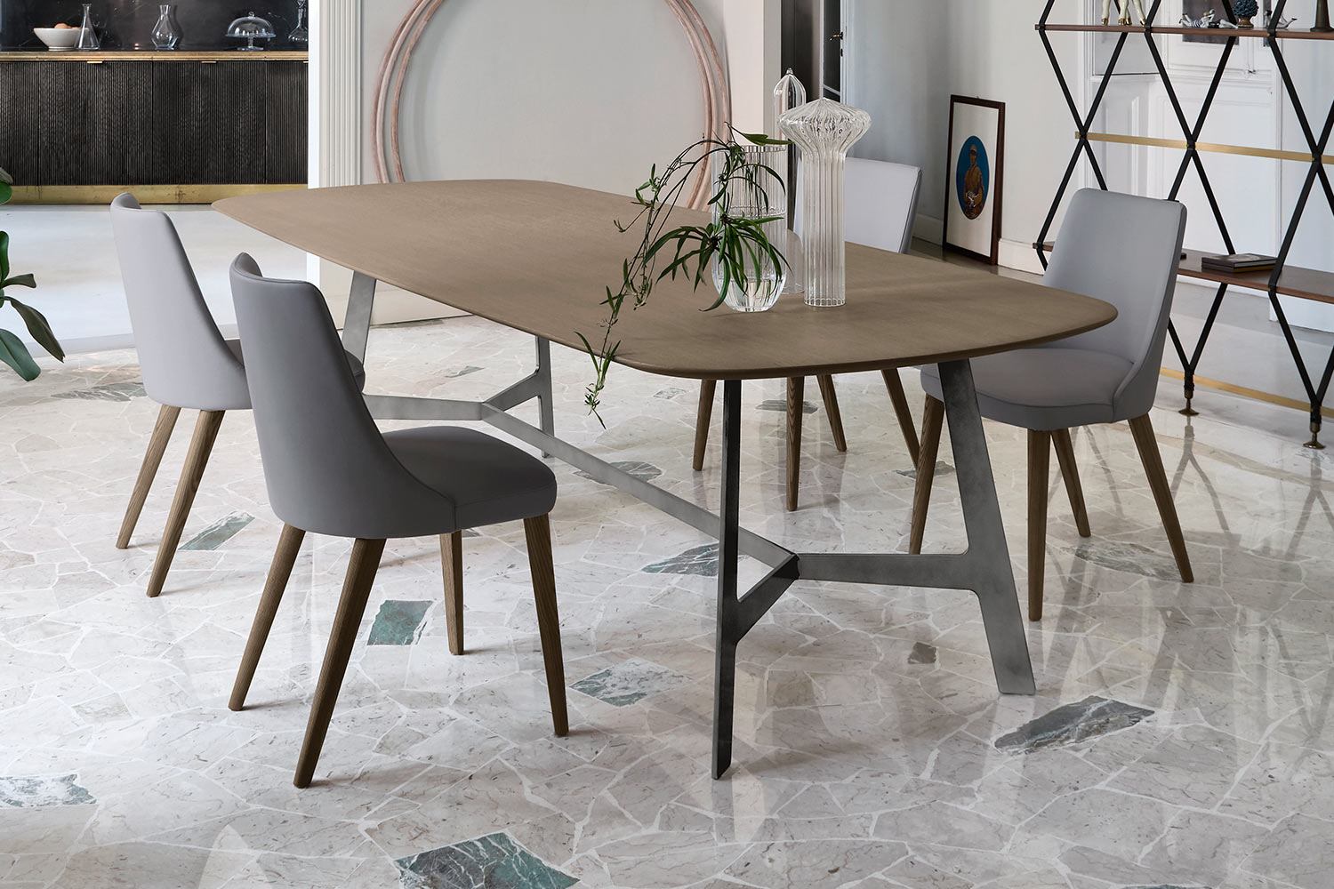 Vertigo Wood Dining Table