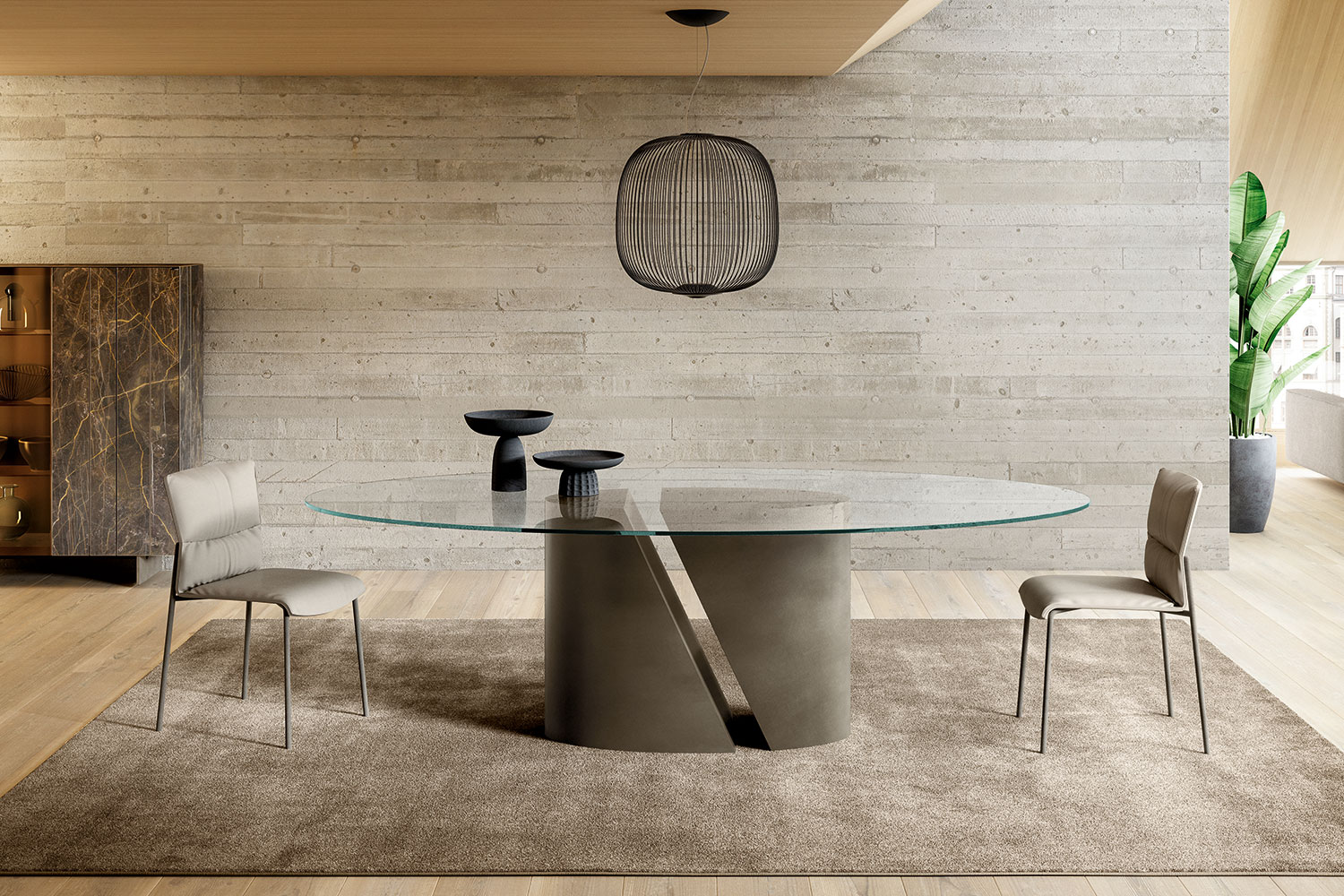 Wadi Oval Dining Table
